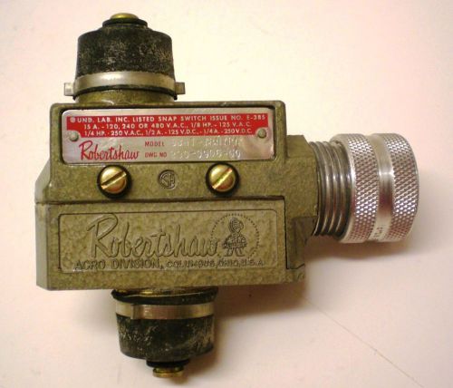 Roller limit switch &#034;robert shaw&#034; #sbh3y8pr1, 15amps @ 480 v ac, made in  usa for sale