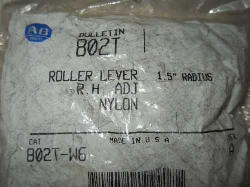 (y6-3) 1 nib allen bradley 802t-w6 limit switch roller lever arm for sale