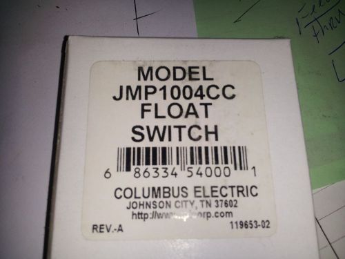 Columbus electric jmp1004cc float switch new in box #b23 for sale