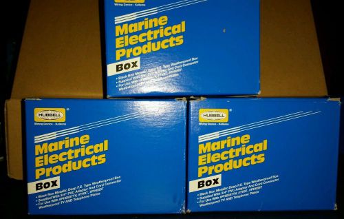 9 brand new hubbell marine electrical products boxes brand new for sale