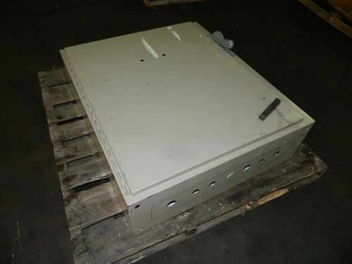 Hoffman Electrical Enclosure Cabinet, 36&#034;x31&#034;x10&#034; D w/ Disconnect, Used