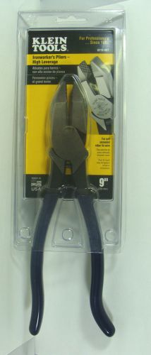 New klein d213-9st 9&#034; high leverage iron worker&#039;s pliers new for sale
