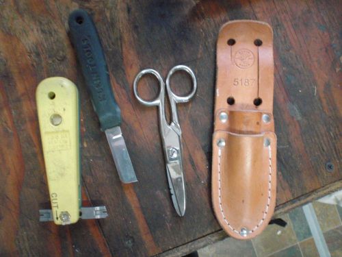 Klein scissors  5187 scissor-splicer knife punch down western electric 788 for sale