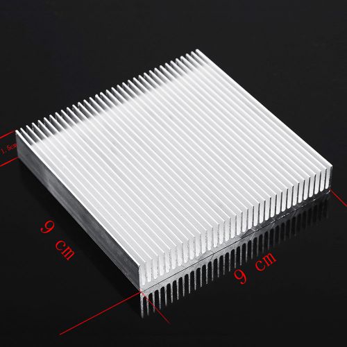 90x90x15mm Aluminum Heat Sink For LED Power IC Transistor New