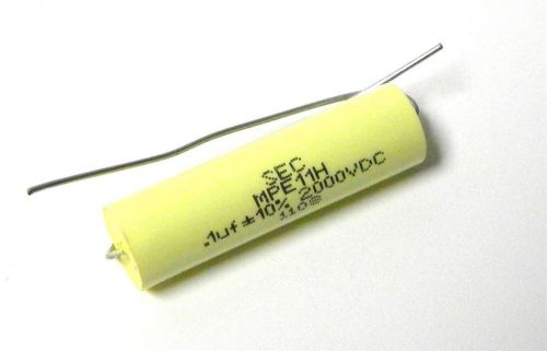 BRAND NEW SEC CAPACITOR .1UF 10% 2000 VDC MODEL MPE11H ( 4 AVAILABLE)