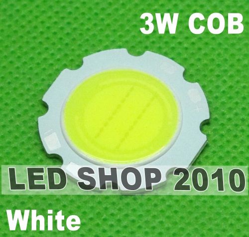 10 pcs 3w cob white high power led 280lm 6500k 3watt for sale
