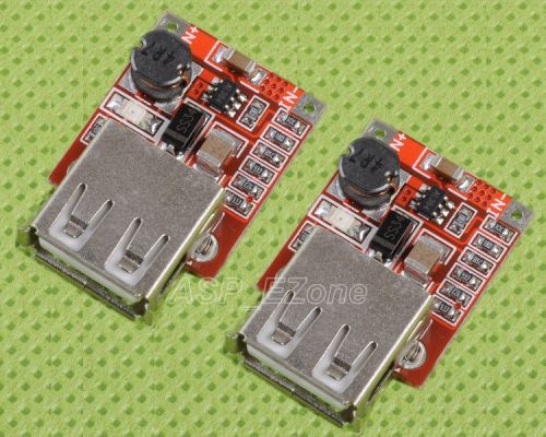 2pcs DC-DC Converter Step Up Boost Module 3V to 5V 1A USB Charger for MP3/MP4