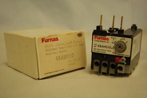 Furnas 48ah010 overload relay us 15 range 0.62-1.0 amps for starter new in box for sale