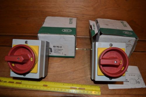 PAIR 2 Klockner-Moeller Insulated Enclosure CI-TO-2 CITO2 New in Box OLD STOCK