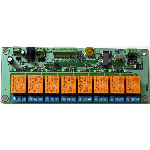 Stu2080602m-l usb controller 8 out 8 in analog 5v relay home automation board for sale