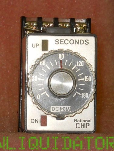 National CHP timer CHP-N-180s-DC24 w socket 180 secs