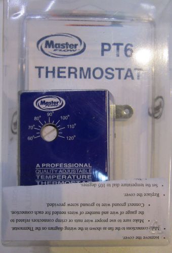 Master Flow Automatic Adjustable Thermostat PT-6 - NEW MIB - Power Vent 110V
