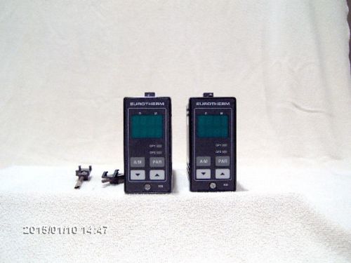 Lot of 2- eurotherm 808 temperature controllers for sale