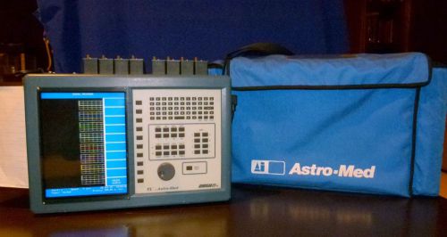 Astro-Med Dash-8u 8 Channel Chart Recorder with 8 ADP-8U 40V RMS modules