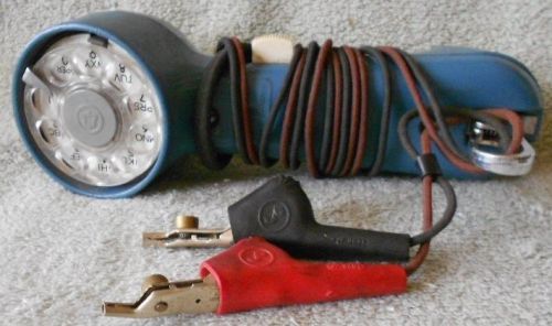 Vintage Bell System Western Electric Rotary Lineman&#039;s Test/Butt Set Blue