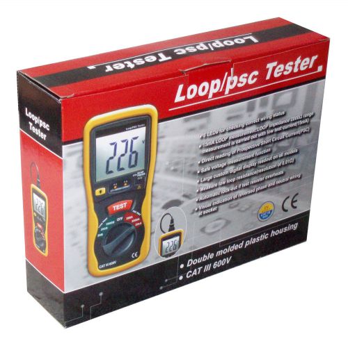 DT-5301 Digital LCD Earth Loop Impedance / PSC Tester for European Power Circuit