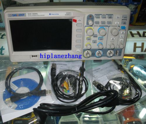 Digital 200mhz oscilloscope 2channels 500msa/s usb 7&#039;&#039;tft lcd 100-240v sds1202dl for sale