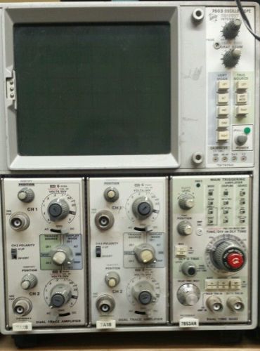 Tektronix 7603 100 MHz oscilloscope + 3 plug-ins
