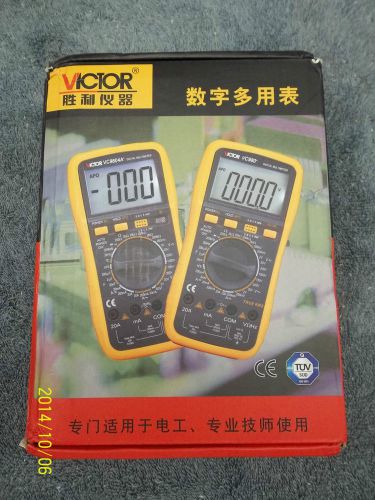 New victor vc9805a+ vc9805 9805 digital multimeter &amp; leads probes volt ohms amps for sale