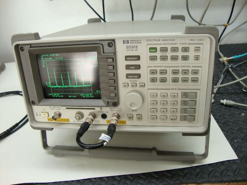 Hp agilent 8591e spectrum analyzer/tracking generator 8591c conv/cable tv 75 ohm for sale