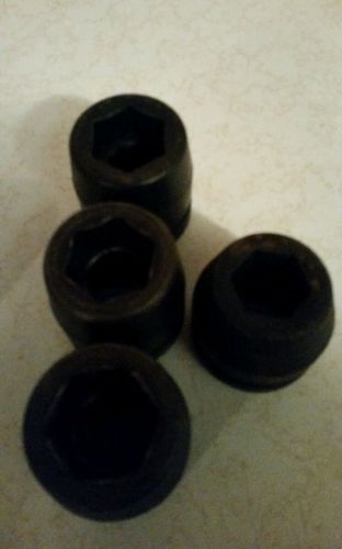 Snap-on assort. set of 4, 6 point, 1&#034; drive, impact shallow socket for sale