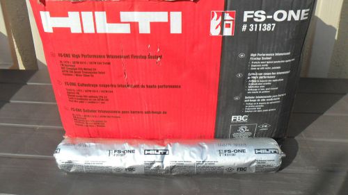 5 tubes of Hilti FS-ONE High Performance Intumescent Firestop Sealant #311387