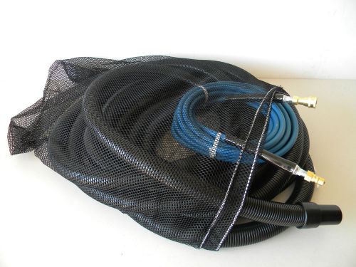 Carpet Cleaning 25&#039; Vacuum &amp; Solution Hoses QD and Hose-mesh-bag