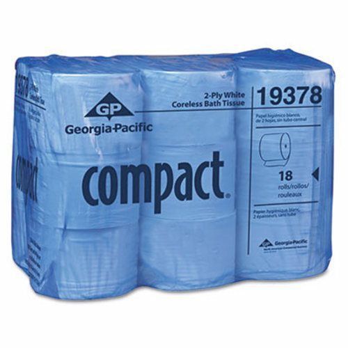 Two-ply compact coreless bath tissue, 18 rolls (gpc19378) for sale