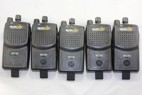 Used Bearcom BPR40 VHF 16Ch 5W 150-174Mhz Two Way Handheld Bundle 