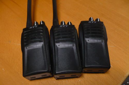 lot of 3 HYT TC-600 V 2 UHF 16Ch 150-174 Mhz Commercial Radio  must read ad