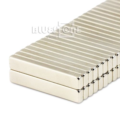 50pcs Strong N50 Block Long Bar Cuboid Magnets 30 x 5 x 3mm Rare Earth Neodymium
