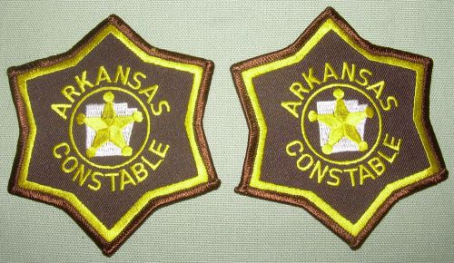 Arkansas Constable Police Patch 4 1/4 &#034; Obsolete  Pair
