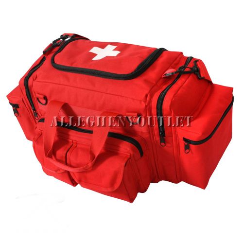 Emt/ ems paramedic fire / rescue red gear duffle bag 22&#034; x 11&#034; x 11.5&#034; new for sale