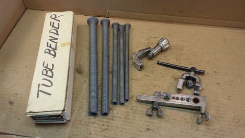Imperial 3/16 - 5/8  Flaring Tool,  5 new Spring Tubing Bender, Pipe Cutter