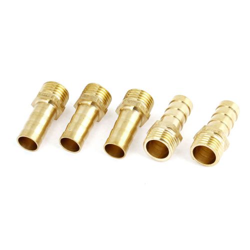 8mm Hose Tail Dia 13mm Male Thread Straight Coupler for Water Air Hose
