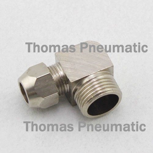 Lot5 Nickel Plated Brass Swagelok 12mm-1/2&#034; BSPT Pipe Elbow Connector Coupler