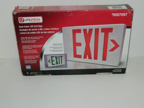 Utilitech Dusl Color LED Edge-lit Exit Sign