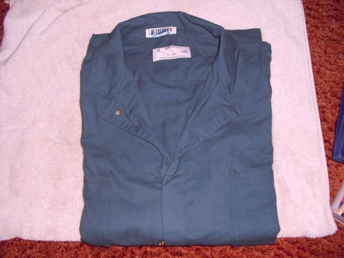 Men&#039;s univeral overall coverall nwot 58 100% cotton button front 4xl reg green for sale