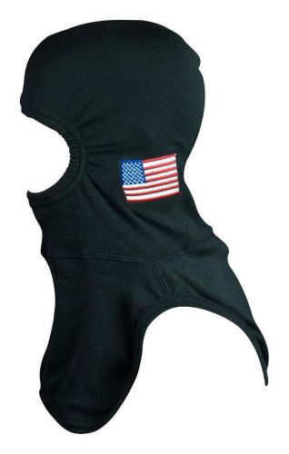 Black pac ii p84 flash hood w/ american flag embroidery, majestic firefighter for sale