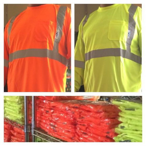 wholesale Lot of 12 safety reflective Long Sleeve Shirts