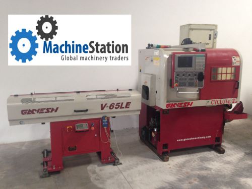 2005! ganesh cyclone-25 swiss type 4-axis cnc screw machine  - lathe - automatic for sale
