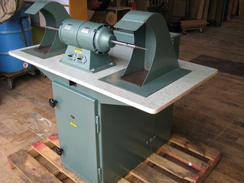 Johann durrhammer dual polishing buffing station w/ dust collection - germany for sale