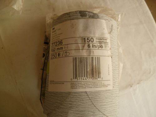 3m  41u stikit paper  250  disc roll , silicon carbide, 6&#034; diameter, 150 grit, for sale
