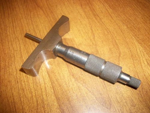 Brown &amp; sharpe 0-1 inch depth micrometer no. 607 l@@k no reserve machinist tool for sale