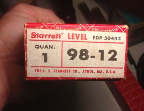 Starrett Machinist Level 98-12 No Reserve 99 Cents!