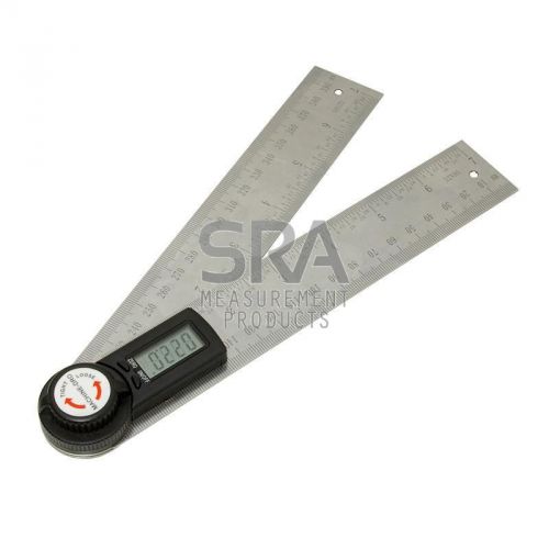 Digital angle gage 200mm/ 8&#034; protractor rule finder measure + lock, machine-dro for sale