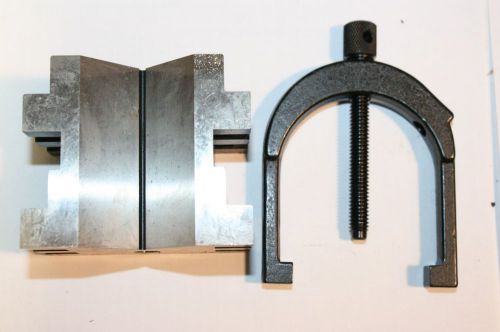 Starrett 568a v-block and clamp for round or square work 2&#034; diameter round for sale