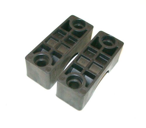 New 1 1/2&#034; parker black plastic pipe clamp set model 6483hpp  (5 sets available) for sale