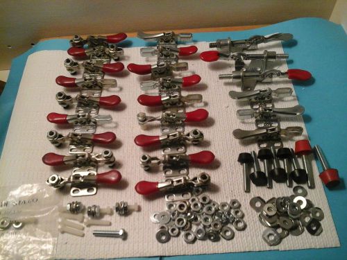 MACHINIST LOT- (24) NEW DE-STA-CO WORKHOLDING TOGGLE CLAMPS - HORIZONTAL HANDLE