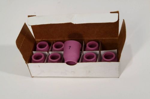 9 pcs. thermacut ceramic gas lens cup #7,tig welding 7/16&#034; alumina for sale